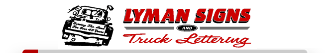 Lyman Signs & Truck Lettering